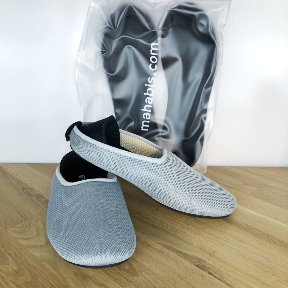 mahabis Women's Light Gray Slip-On Slippers